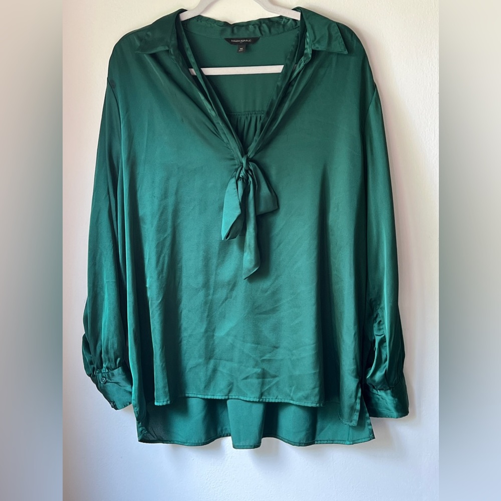 Banana Republic Tie Neck Blouse